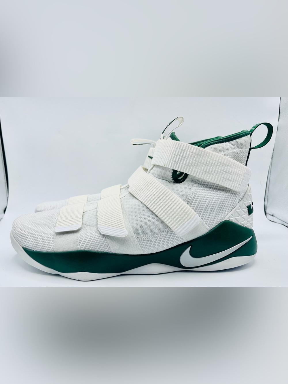 Nike LeBron Soldier 11 TB Men 16 Basketball Sneakers White Green 943155-113 NEW